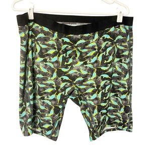 TomboyX‎ Seamless Fish Narwhal Neon Print Shorts Mens Size 3X
